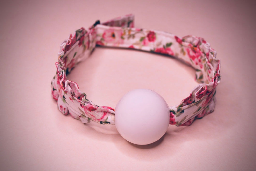 Pink Floral Ball Gag