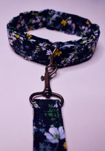 Load image into Gallery viewer, Black Floral Leash &amp; Collar

